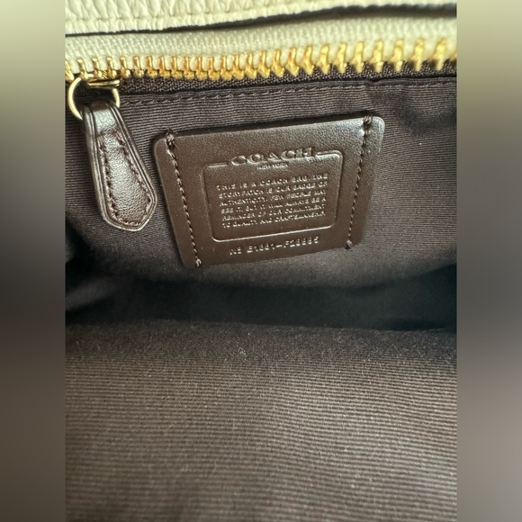 Coach Court Ivory Pebbled Leather Mini Backpack. - Picture 8 of 9